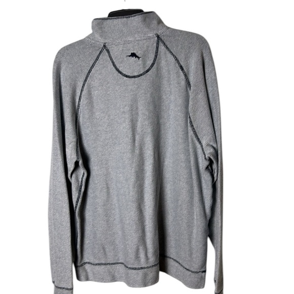 Tommy Bahama striped,snap ,pullover sweater , sz L,cotton blend ,coastal,sporty - Picture 7 of 12